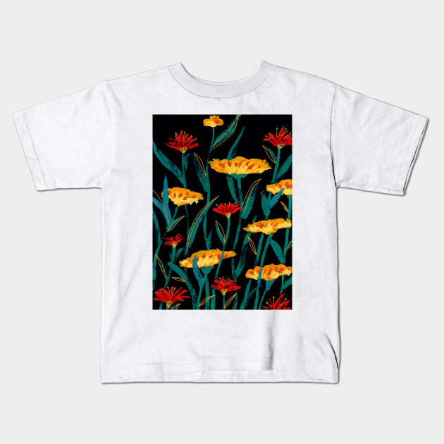 Flowers Kids T-Shirt by juliealex